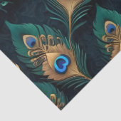 Papercut Peacock Feathers Pattern Seidenpapier (Detail)