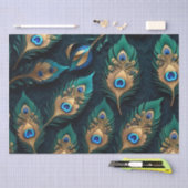 Papercut Peacock Feathers Pattern Seidenpapier (Handwerk)