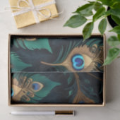 Papercut Peacock Feathers Pattern Seidenpapier (Geschenk)