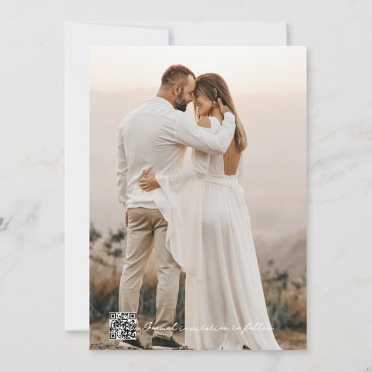 Papercut Rustikale Blume Save The Date (Rückseite)