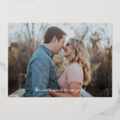 Papercut Rustikale Blume Schwarzes Save the Date G Folieneinladung (Rückseite)