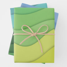 Papercut-Wellen, buntes abstraktes Design