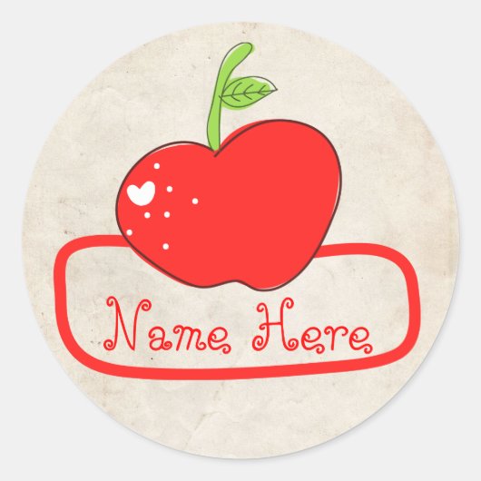 PaperFruit-BesitzerVersandaufkleber Runder Aufkleber (Vorderseite)