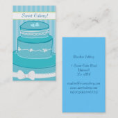 Paperfruit extravagante Kuchen-Geschäfts-Karte Visitenkarte (Vorne/Hinten)