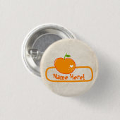 PaperFruit orange NamensAbzeichen Button (Vorne & Hinten)