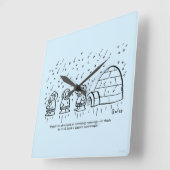 Papergewicht Quadratische Wanduhr (Winkel)