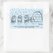 Papergewicht Rechteckiger Aufkleber (Tasche)