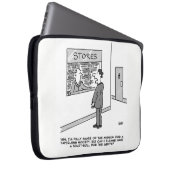 Paperless Society. Man will eine Toilettenrolle Laptopschutzhülle (Vorne Rechts)