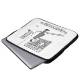 Paperless Society. Man will eine Toilettenrolle Laptopschutzhülle (Vorne Knopf)