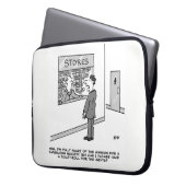 Paperless Society. Man will eine Toilettenrolle Laptopschutzhülle (Vorderseite Links)