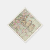 Papernapkins Pastellvögel Serviette (Ecke)