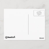 Paperobst-Süßbugmädchen Postkarte (Rückseite)