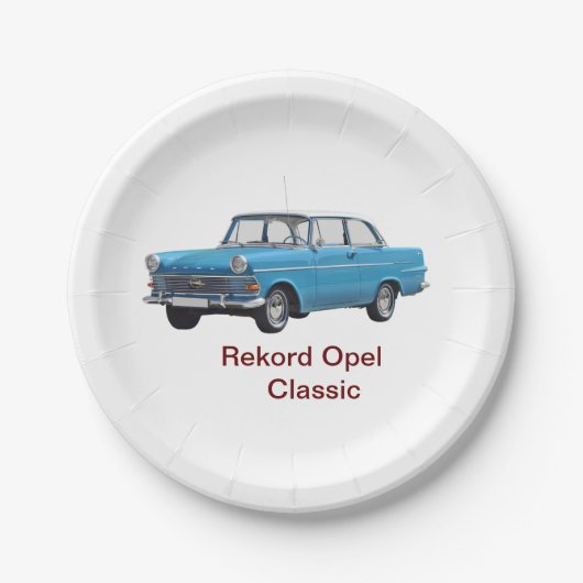 #PaperPlate #ClassicCars #CarDesignPaperPlate Papa Pappteller (Vorderseite)
