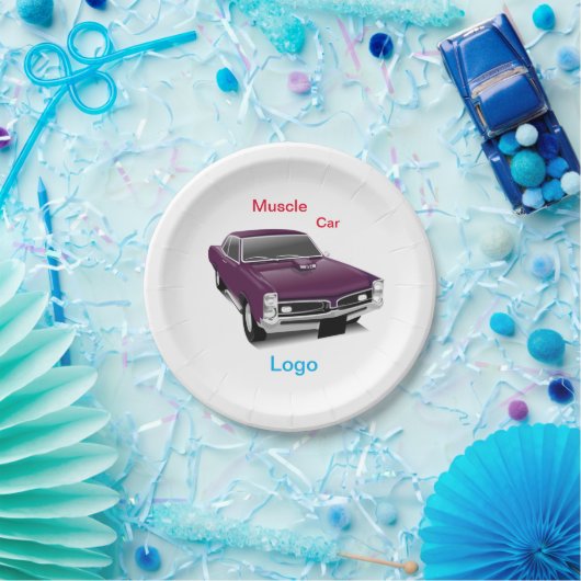 #PaperPlate #MuscleCar #CarDesignPaperPlate-Papier Pappteller (Party)