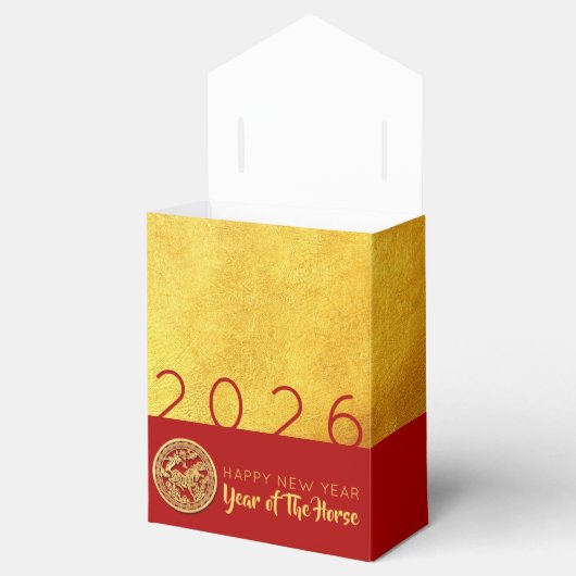 Paperschnitt 2026 für rotes Gold Geschenkschachtel (Geöffnet)