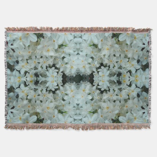 Paperwhite Narcissus Delikate Weiße Blume Decke (Vorderseite)