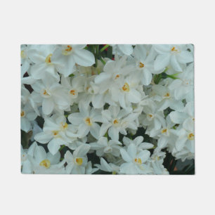 Paperwhite Narcissus Delikate Weiße Blume Fußmatte
