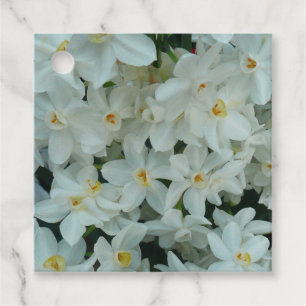 Paperwhite Narcissus Delikate Weiße Blume Geschenkanhänger