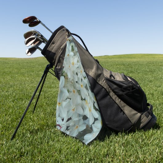 Paperwhite Narcissus Delikate Weiße Blume Golfhandtuch (Gras)