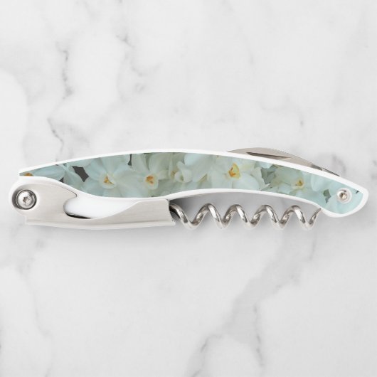 Paperwhite Narcissus Delikate Weiße Blume Kellnermesser (Vorderseite)