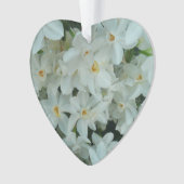 Paperwhite Narcissus Delikate Weiße Blume Ornament (Vorderseite)