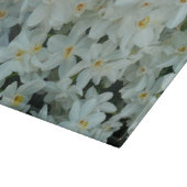 Paperwhite Narcissus Delikate Weiße Blume Schneidebrett (Ecke)