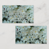 Paperwhite Narcissus Delikate Weiße Blume Visitenkarte (Vorne/Hinten)