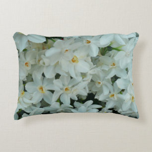 Paperwhite Narcissus Delikate Weiße Blume Zierkissen