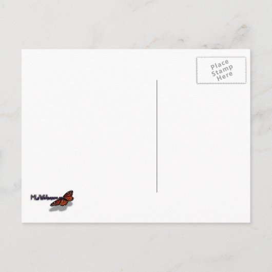 Paperwhite Narcissus "Save the Date" Postkarte (Rückseite)