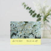 Paperwhite Narcissus "Save the Date" Postkarte (Stehend Vorderseite)