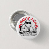 Paperwork Chaos Abominable Snowman Button (Vorne & Hinten)
