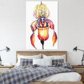 Paphiopedilum Orchid Leinwanddruck (Insitu (Schlafzimmer))