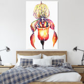 Paphiopedilum Orchid Leinwanddruck (Insitu (Schlafzimmer))