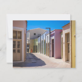 Paphos Altstadt farbenfrohe Gebäude Postkarte