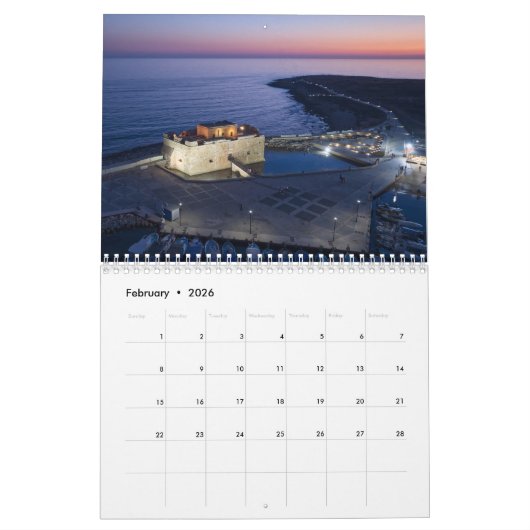Paphos at Night 2026 Calendar by PaphosLife Kalender (Feb 2026)
