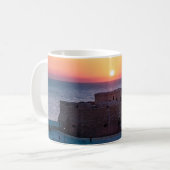 Paphos Burg bei Sonnenuntergang, Aussicht auf die  Kaffeetasse (Vorderseite Links)