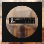 Paphos Life Kreis-Logo Fensteraufkleber (Blatt 2)