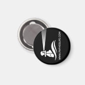 Paphos Life Leuchtturm-Logo Magnet (Vorderseite/Rückseite)