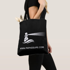 Paphos Life Leuchtturm-Logo Tasche