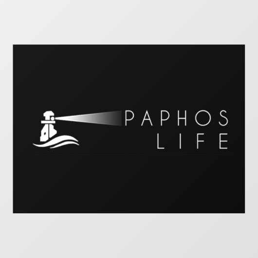 Paphos Life Logo Fenster Aufkleber (Blatt)