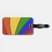 Paphos Life Logo & Rainbow Gepäckanhänger (Rückseite horizontal)