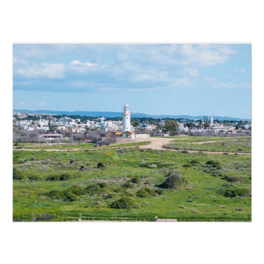 Paphos Lighthouse, Zypern Poster (Vorderseite)