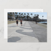 Paphos-Meereswellen-Muster, Zypern Postkarte (Vorne/Hinten)