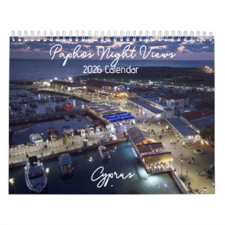 Paphos Nachtansichten 2026 Kalender von Paphos Lif
