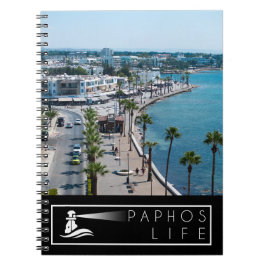 Paphos Sea Front mit Logo Notizblock