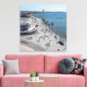 Paphos Sea Front Walk mit Drohne Leinwanddruck (Insitu (Wohnzimmer))