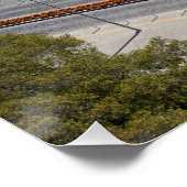 Paphos Sea Front Walk mit Drohne Poster (Ecke)