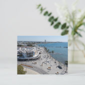 Paphos Sea Front Walk mit Drohne Postkarte (Stehend Vorderseite)