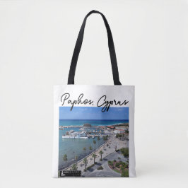 Paphos Seafront view Hafen und Schloss Tasche