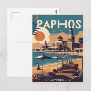 Paphos Stadt, Zypern Urlaub Geschenk Souvenir Postkarte
